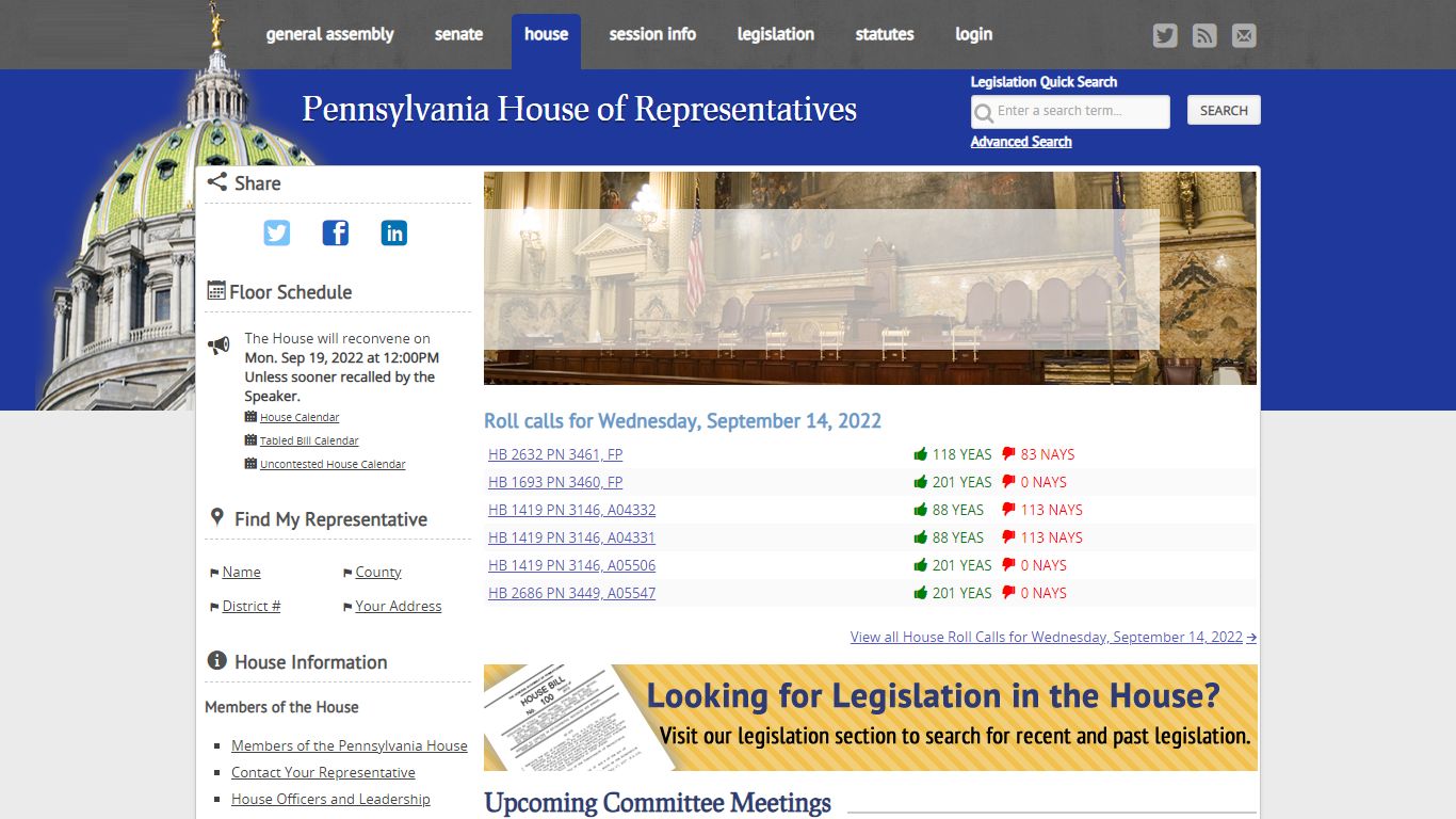 PA House of Representatives